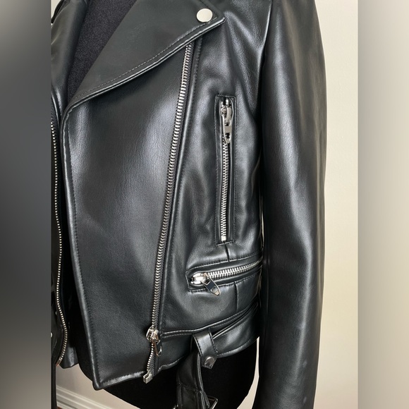 SOLD Zara Faux Leather Jacket - Picture 8 of 10